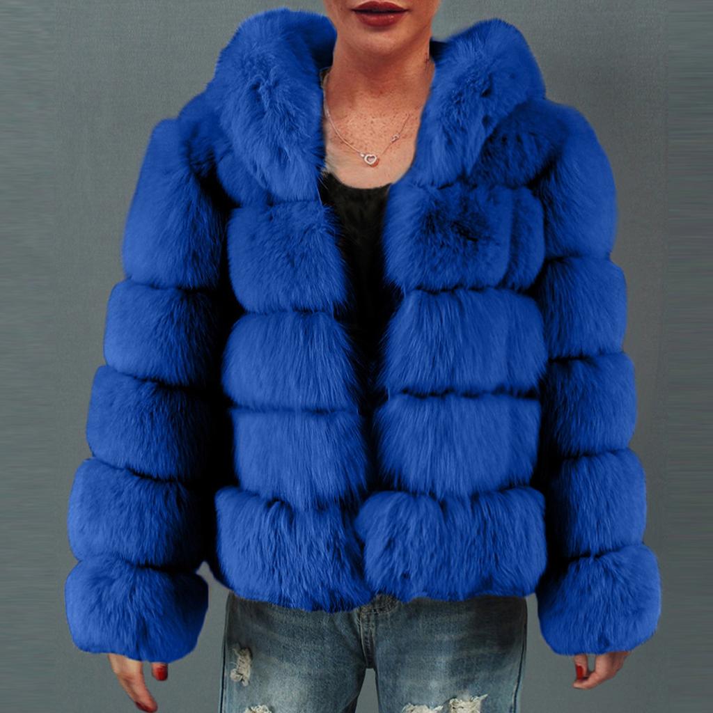 Женское модное повседневное пальто из искусственной шерсти