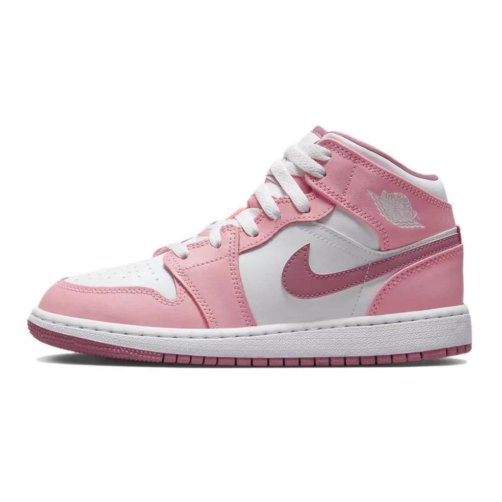 Jordan Air Jordan 1 Винтажные Баскетбольные Кроссовки Женские Средние Белые DQ8423-616(Команда80-)