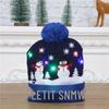 LED Light-Up Knitted Christmas Hat for Adults & Kids - Festive Party Accessory