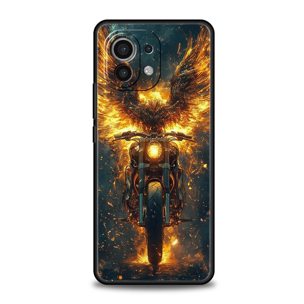 Чехол для телефона Cover для Xiaomi Mi 17 Pro Max 15 14 13 12 11 Ultra 15T 14T 13T 12T 11T Pro Lite Мягкий ТПУ корпус Сумка Fundas Мотоцикл
