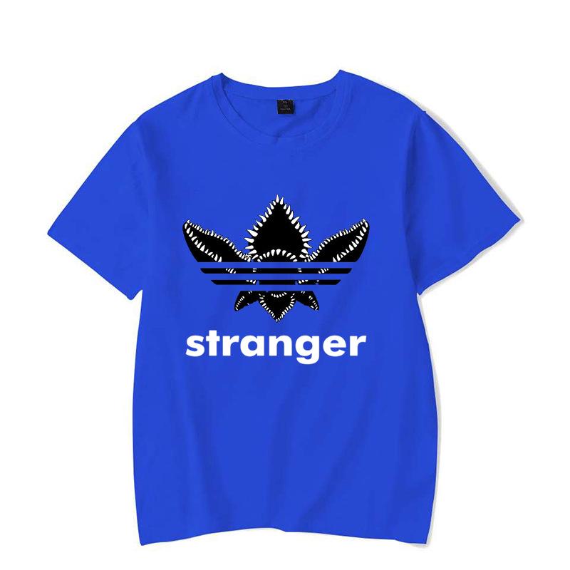 Женская летняя футболка с коротким рукавом и принтом букв из сериала «Очень странные дела» - Мягкая и удобная