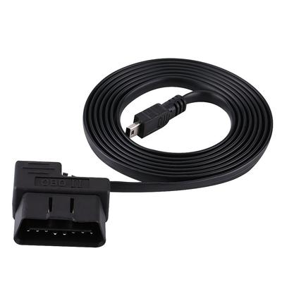 Кабель Mini USB Qiilu Автомобильный OBD-II OBD2 EOBD 16-контактный диагностический удлинительный адаптер 180 мм