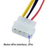 Molex Big 4Pin to 6Pin Power Supply Cable Graphics Card Video Display Card Connect Wire for IDE Power Supply Adapter for PC