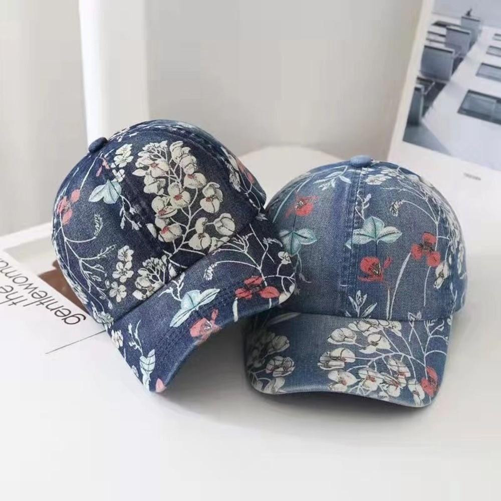 Sun Protection Denim Baseball Hats Adjustable Sunscreen Hats Street Fashion Dad Hat for Men Women