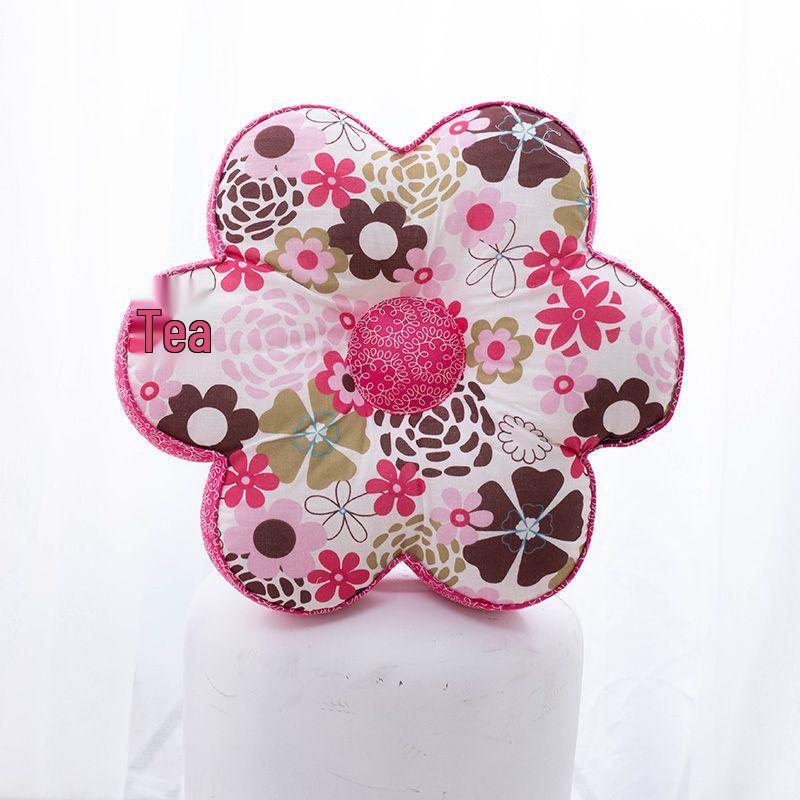 Корейская подушка с цветком сливы: Подушка для сна из 100% хлопка для офиса и спальни