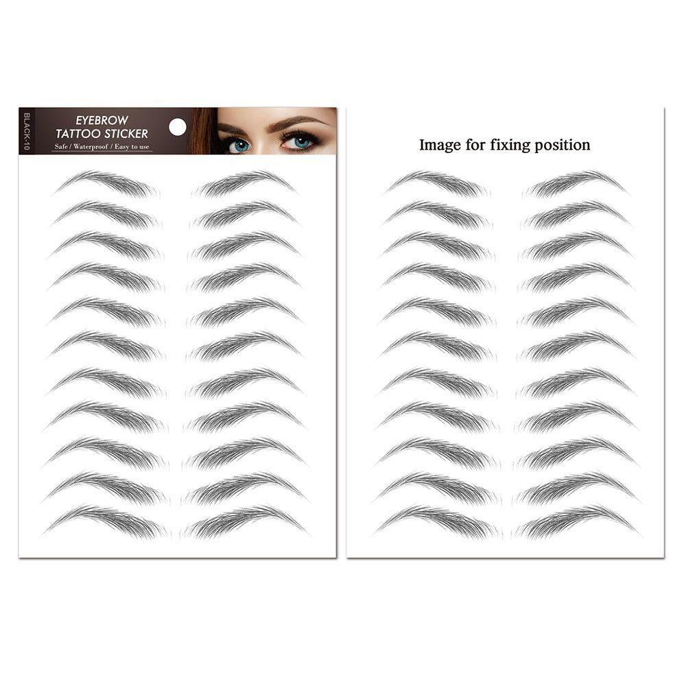Косметические 6D татуировки для бровей Наклейки Моделирование бровей Наклейки для бровей Переводные картинки для воды