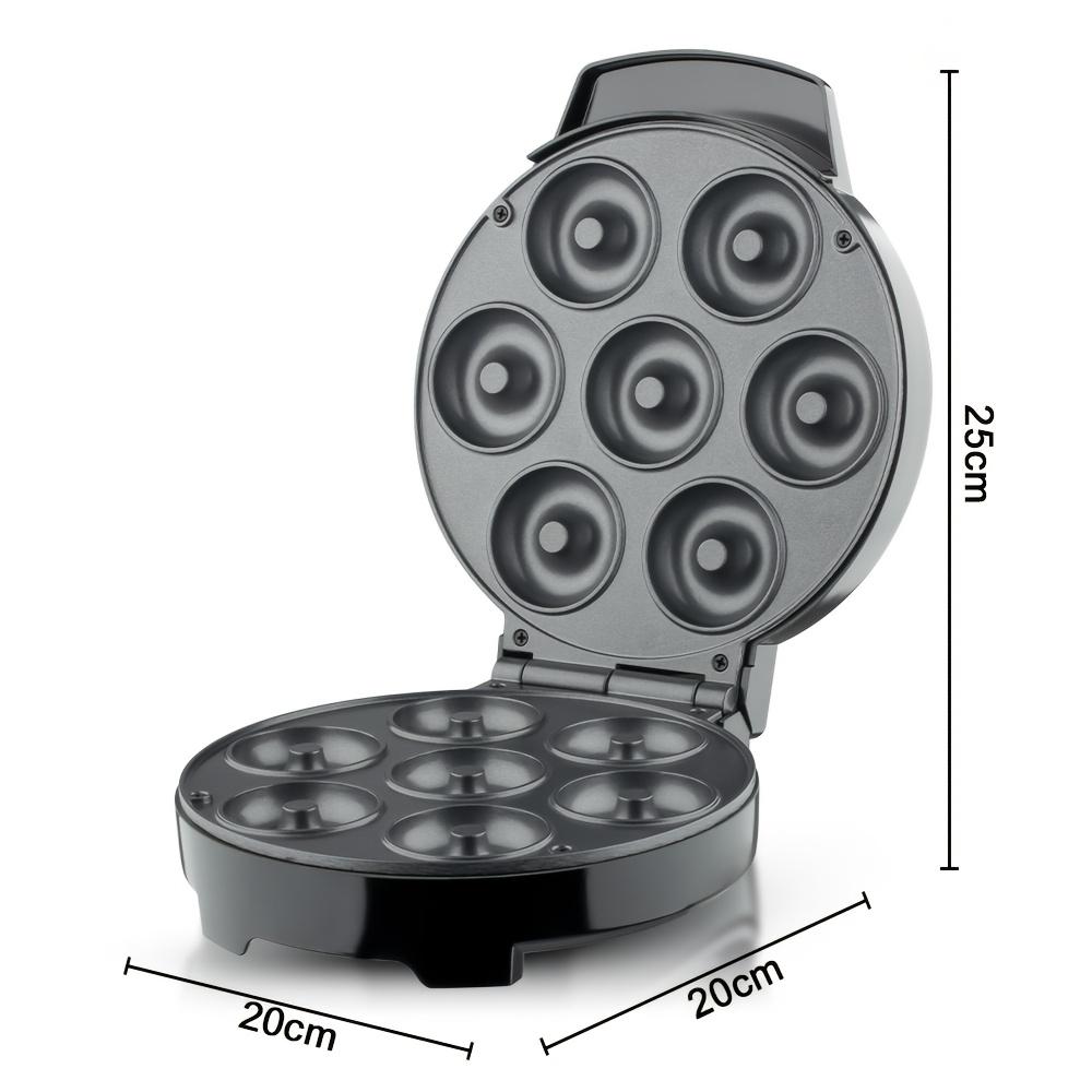 Аппарат для приготовления пончиков, электрический, с антипригарным покрытием, делает 7 маленьких пончиков, украсьте глазурью, полейте льдом сами для детского испеченного десерта