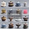 Dehua Blue & White Ceramic Sancai Gaiwan