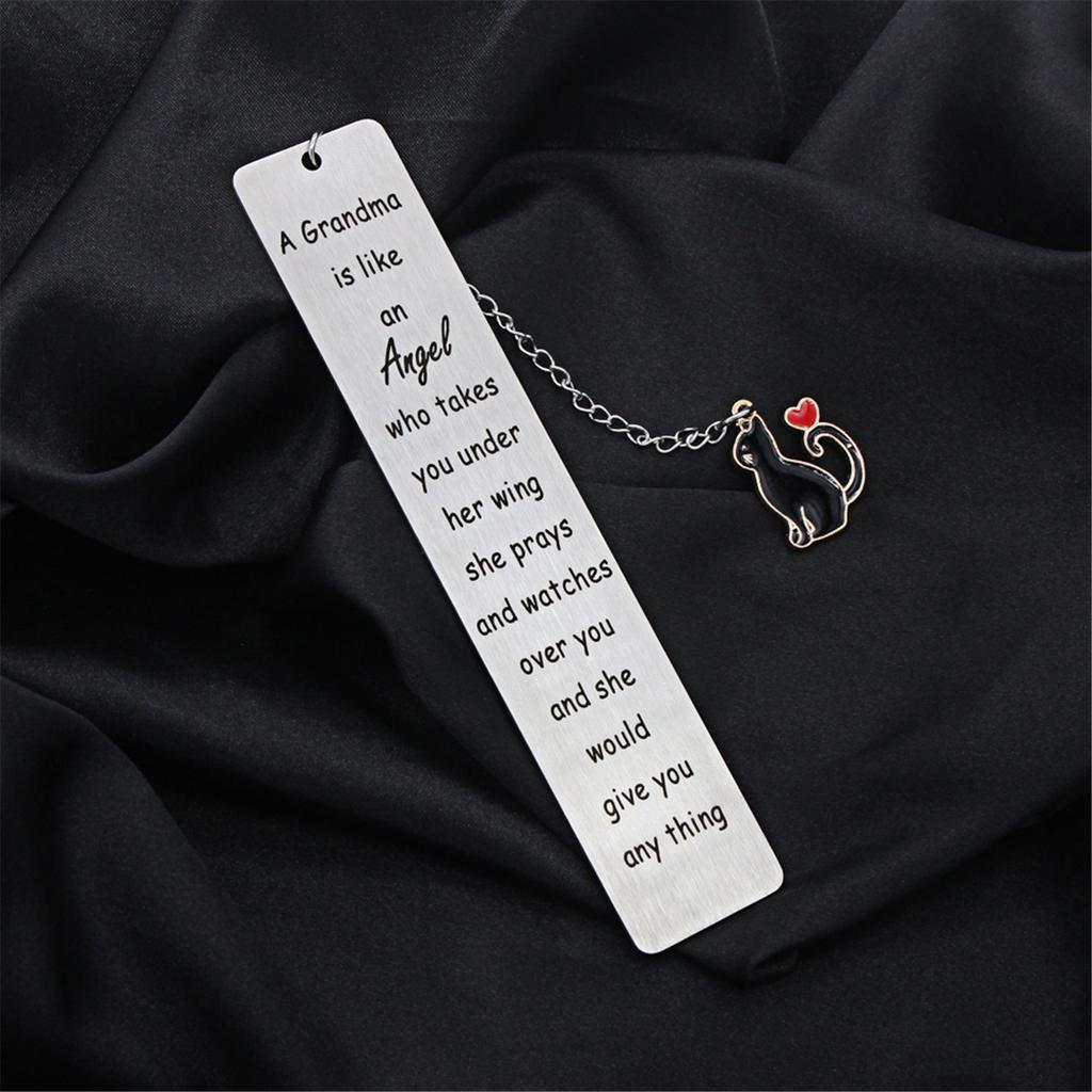 Закладки из нержавеющей стали, цепочные закладки, подвесные закладки в виде кошек, металлическая закладка для книг, разделитель страниц в подарок любителю книг