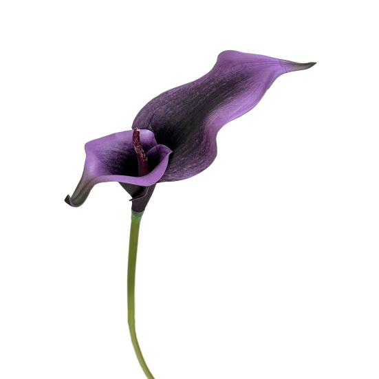 Natural Looking Artificial Flowers Calla Lily Flowers, Flexible Branches Realistic EVA Faux Flower, Replica Soft Touch Fake Lilies for Home