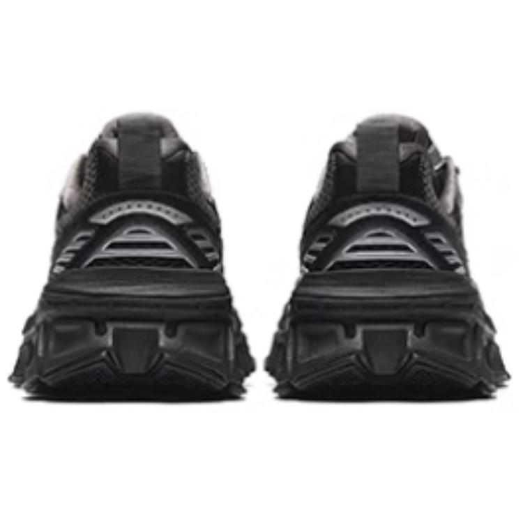 Anta Comfortable Versatile Shock Absorbing Non-Slip Low-Top Casual Shoes Men Sneaker Black Silver Gray 112518895-3