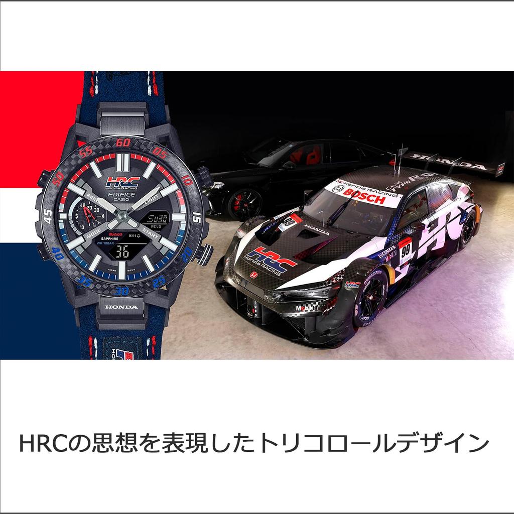Часы Edifice Watch Honda Racing Collaboration Модель оснащена Bluetooth Tough Solar Sapphire Glass Multicolor [Casio] [] ECB-2000HR-1AJR Мужские