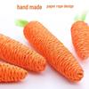 Хачи Морковная Игрушка для Кошек, Устойчивая к Укусам - Интерактивная Веревка для Чистки Зубов и Жевания