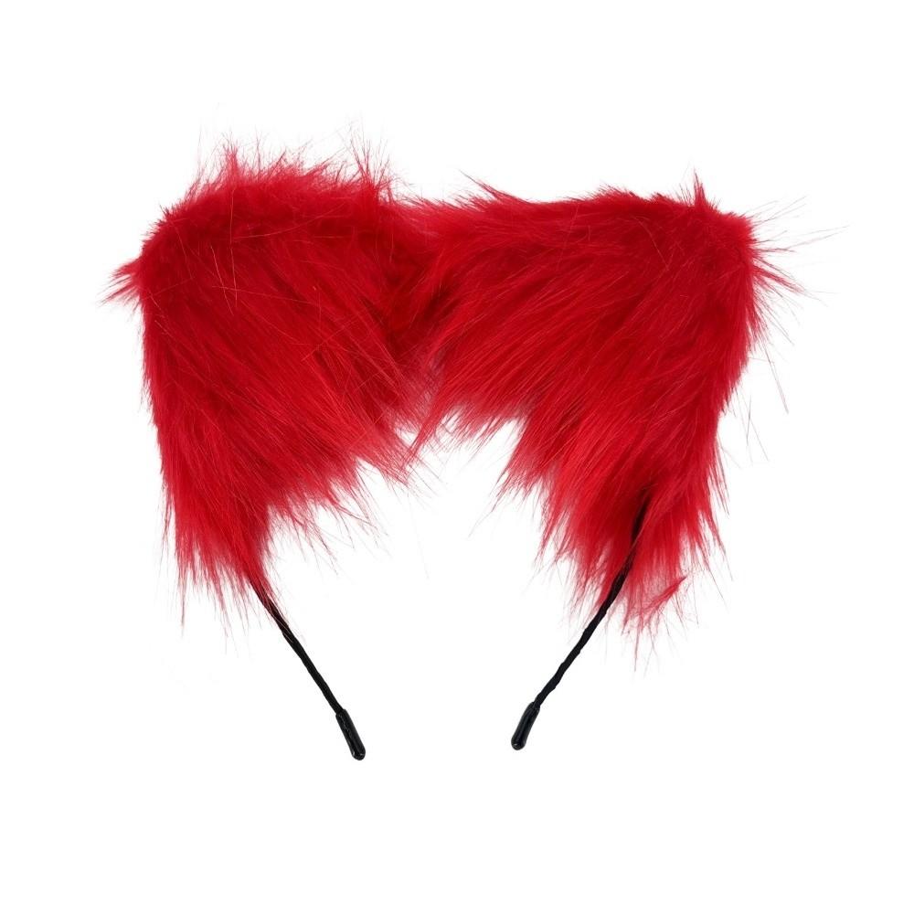Furry Cat Ears Headband Artificial Cosplay Headband Cute Gothic Headband Photo