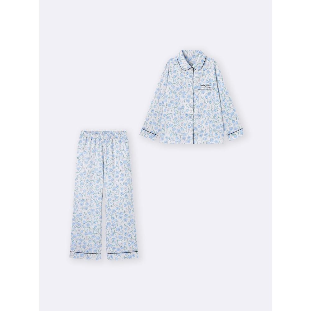 GU by Uniqlo Атласная пижамаS Длинные рукаваS Длинные брюкиFrieren Beyond Journey S End