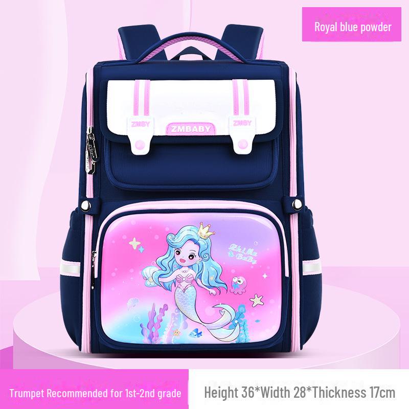 Durable Cartoon School Backpack for Boys, Grades 1-6: Large Capacity