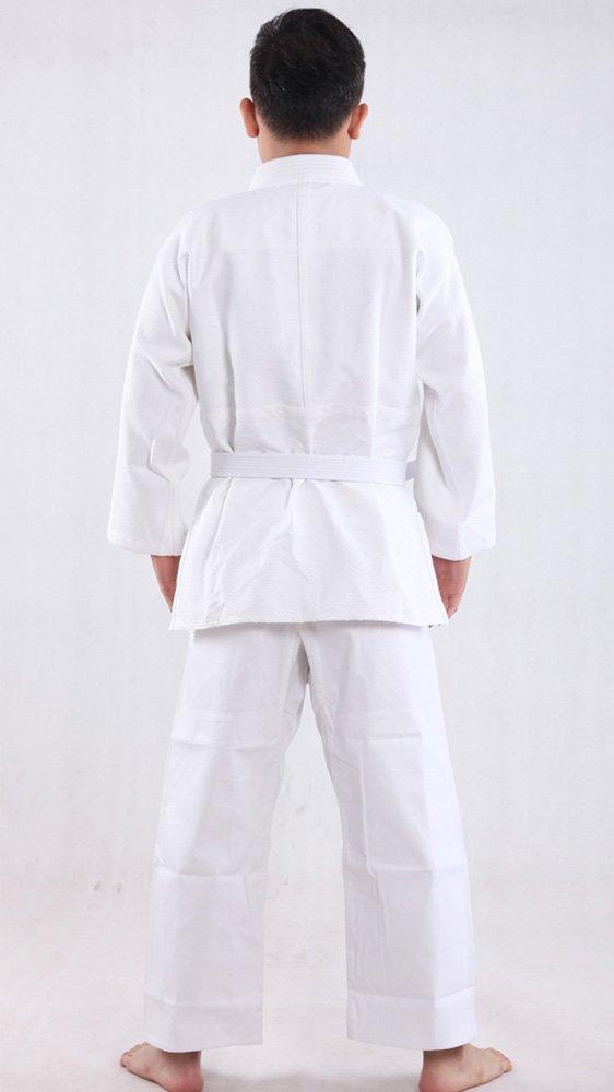 YIN SHENG 3 Piece Judo Judo Gi Top and Bottom Belt For Regular Unisex Thickened Set, + Set, Classes, (110~190cm), 100% Cotton, (155cm)