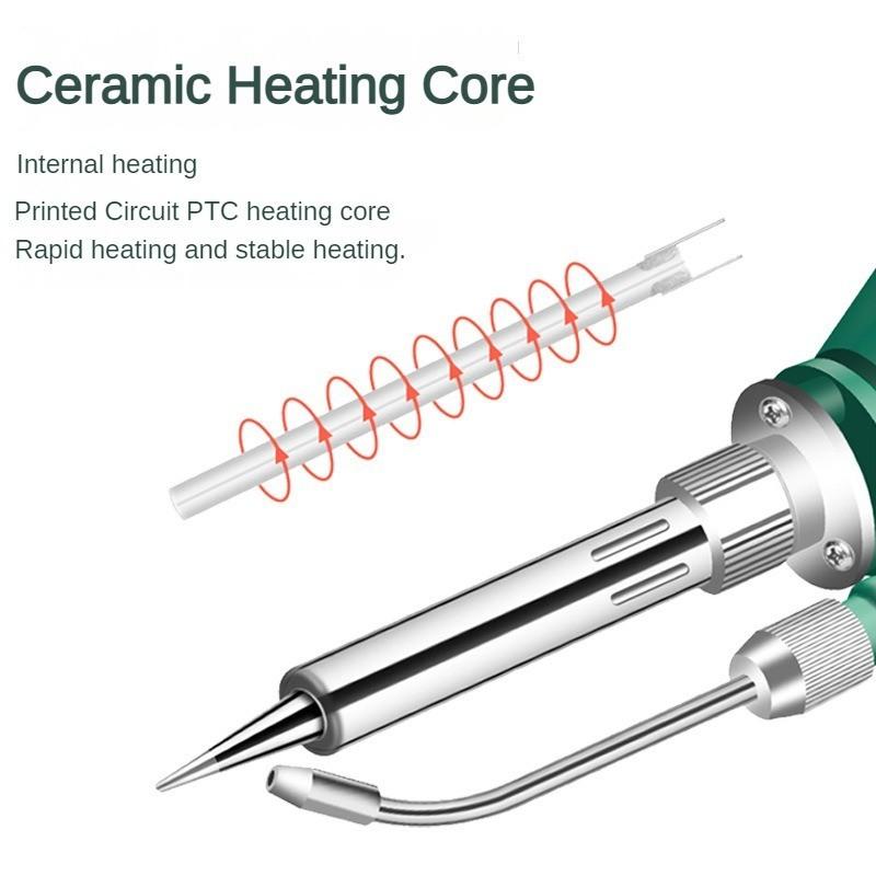 Ручной автоматический станок для пайки с подачей припоя Высокомощный паяльник Инструмент для обслуживания Цифровой дисплей Ручной паяльник