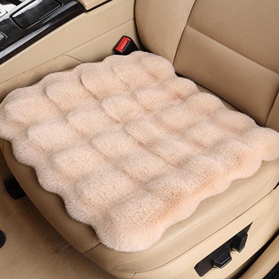 Комплект из 3 утолщенных плюшевых подушек для автомобильного сиденья, износостойких, нескользящих