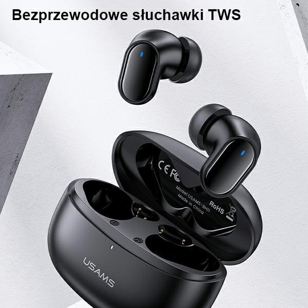 Usams Słuchawki Bluetooth 5.1 Tws Bhseries Bezprzewodowe Czerwony/Red Bhubh03