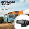 13-pin Trailer Plug Waterproof 12V Trailer European Standard Trailer Plug 13 Pole Electrical Connector For Car Truck RV V1V7