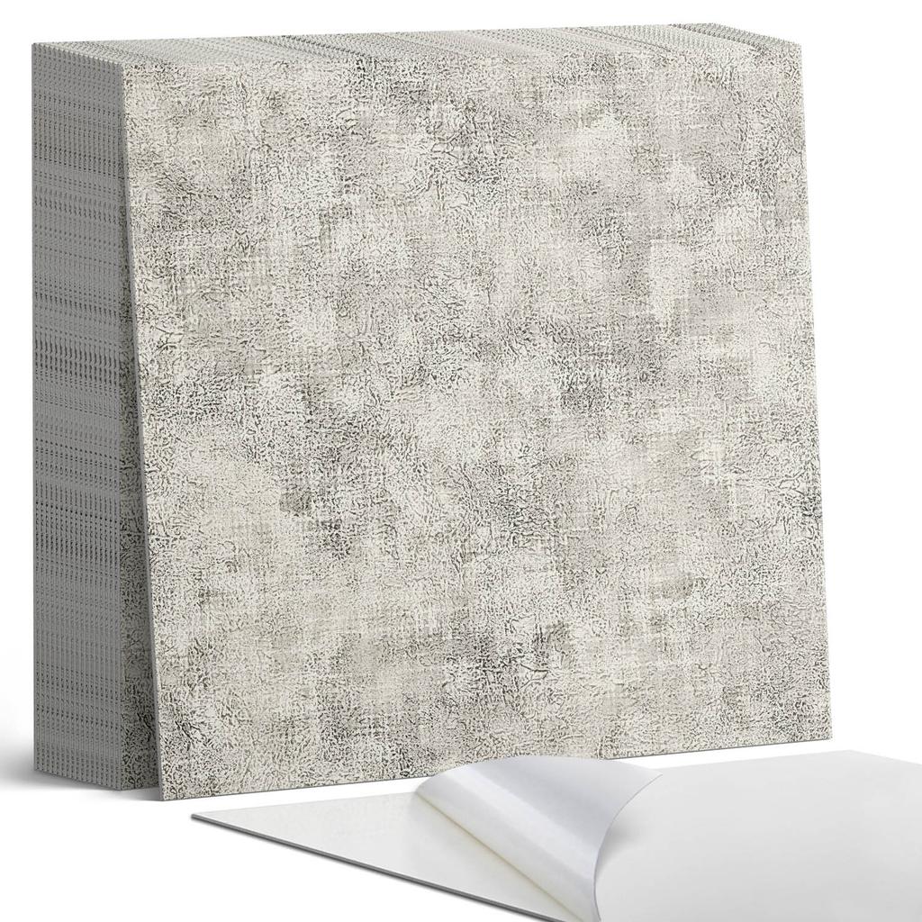 Set of Self-Adhesive Vinyl Tiles Texture with a delicate pattern 20x20x20 cm