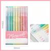 9Pcs/set Morandi Color Gel Pen 0.5mm Colorful Ink Writing Pens for Girl Journal Plan Book Scrapbook Outline Drawing Highlighters