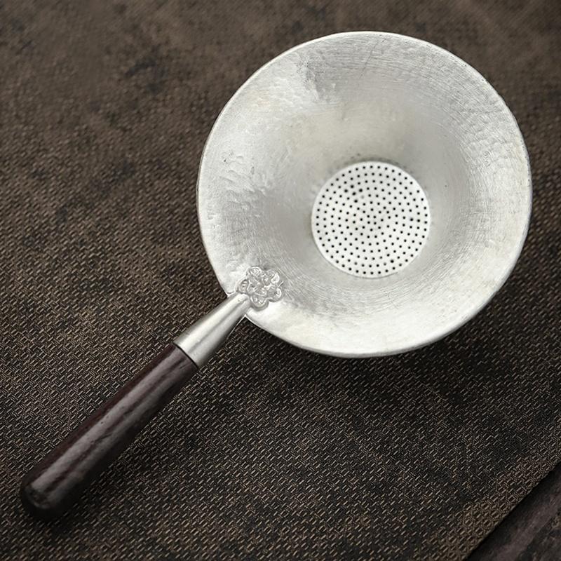 Чайное ситечко ручной работы, экран для фильтрации чая кунг-фу, аксессуары для чайного набора, боковой фильтр для чая из черного дерева