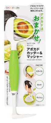 PEARL METAL Gadgetcon Нож для авокадо 24 x 7 x 6 см CC-1228 и Пресс для пюре, Зеленый,