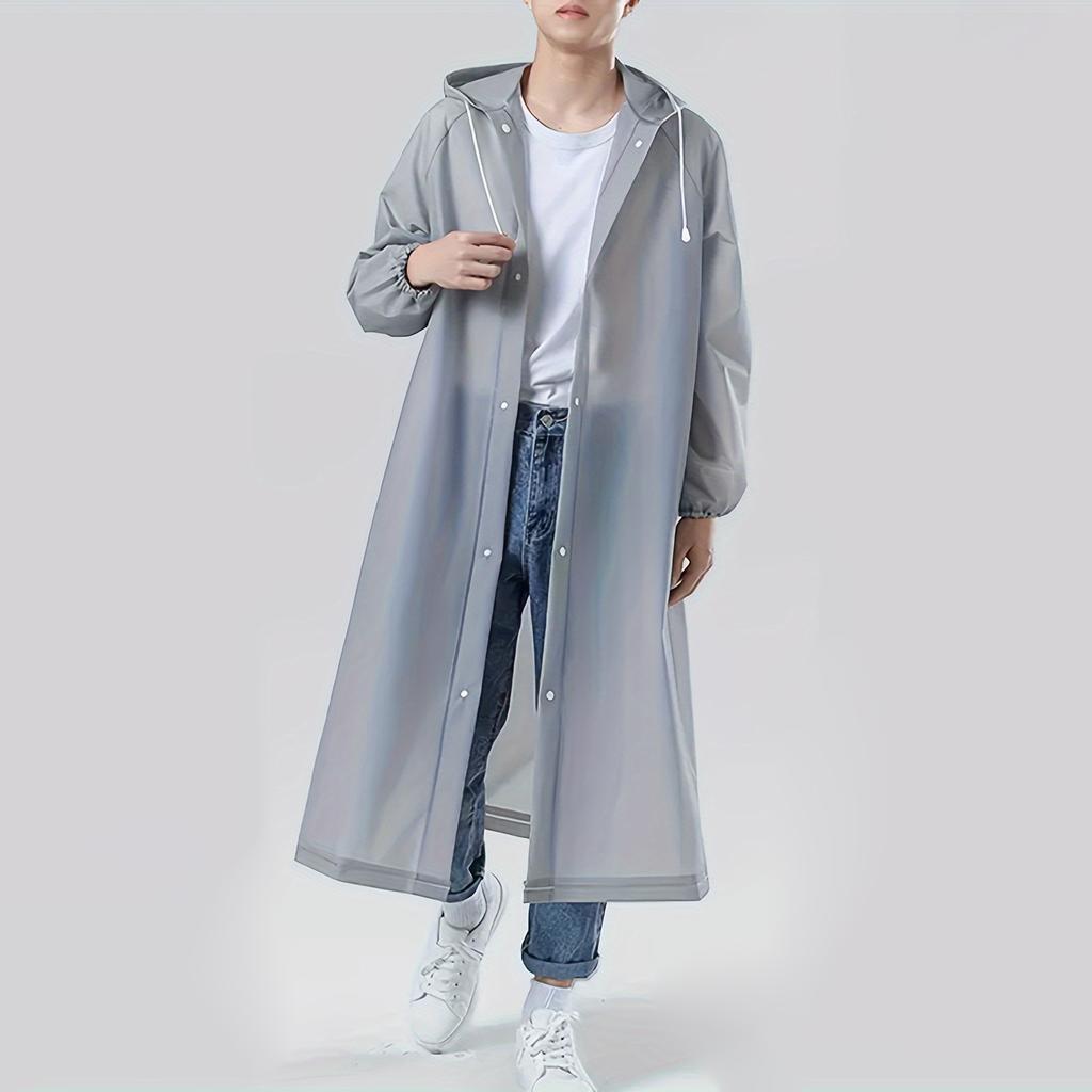 Thickened Adult Rain Jacket, Windproof And Waterproof EVA Thickened Full Body All In One Raincoat, Outdoor Cycling, Portable Raincoat
