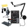YAMAHA AG03MK2 BLACK комплект для пользователей ПК Конденсаторный поп-фонарик AUX кабель / Распределение/DTM - микрофон, блокиратор, стойка, -