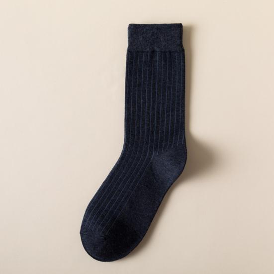 1 пара мужских деловых носков, высокая эластичность, противоскользящие, дышащие, мягкие, впитывающие пот, противоусадочные спортивные хлопковые носки