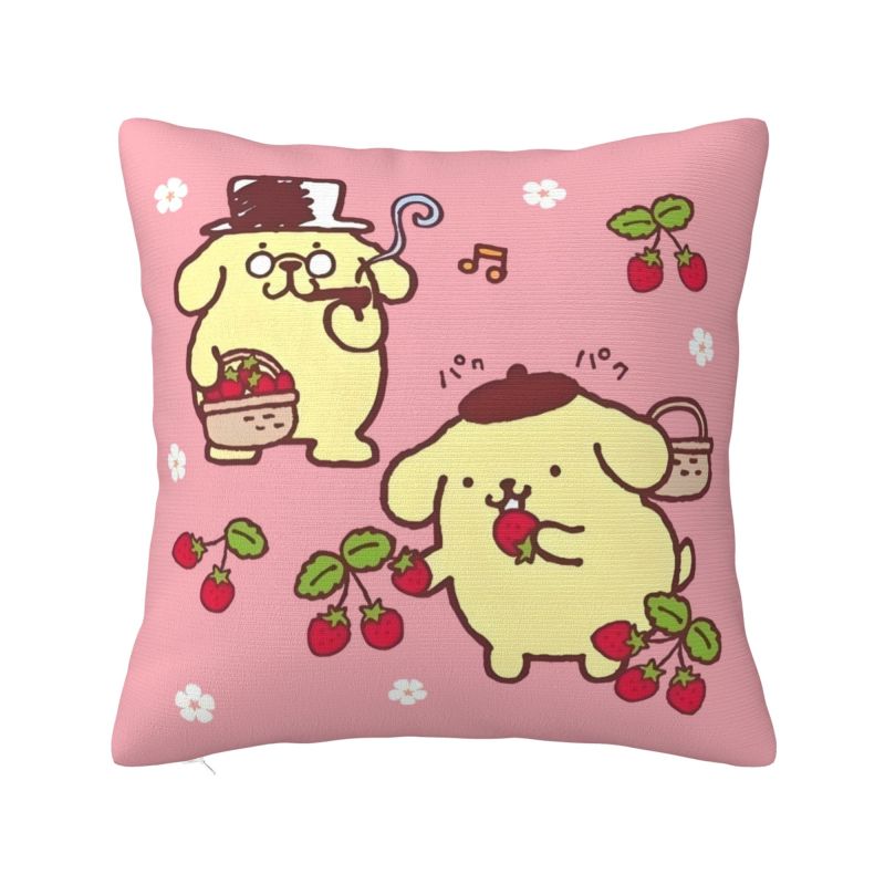 Индивидуальные наволочки Sanrio Pompompurin для дивана, Кавайные мультяшные, Современные наволочки для подушек, Мягкие наволочки
