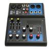 Компактный микшер 6 каналов 99 DSP эффектов 2 эквалайзера Портативная звуковая панель DJ-микшер с MP3 Bluetooth