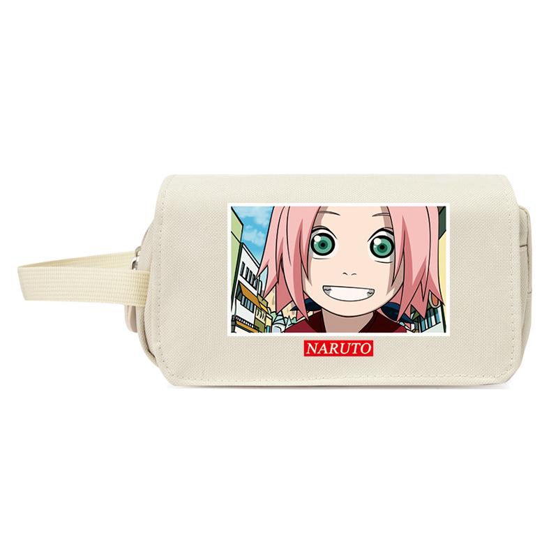 Naruto Edition Japanese-Style Pencil Case for Students, Large Capacity, Anime Design