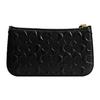 Coach Penn 21 Solid Color Embossed Letter Hardware Zipper Closure Leather Underarm Handheld Shoulder Bag Small Women Bags Black CM552-B4BK