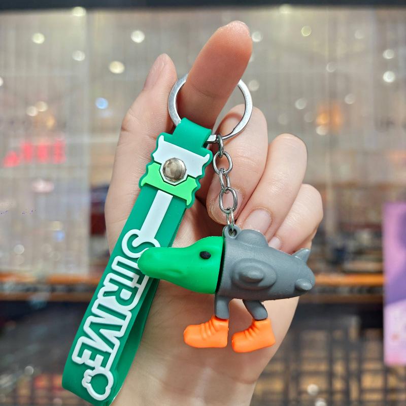 Брелок-кукла Шаньхайцзин Экзотический зверь Смешной Абстрактный Человечек из деревянных палочек Акула Маленькая подвеска