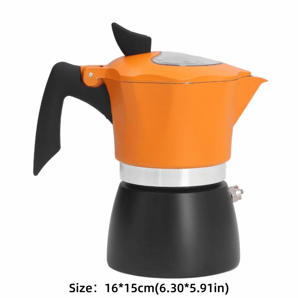 Double Color Coffee Maker Aluminum Moka Coffee Maker Stovetop Espresso Maker  Espresso Brewing