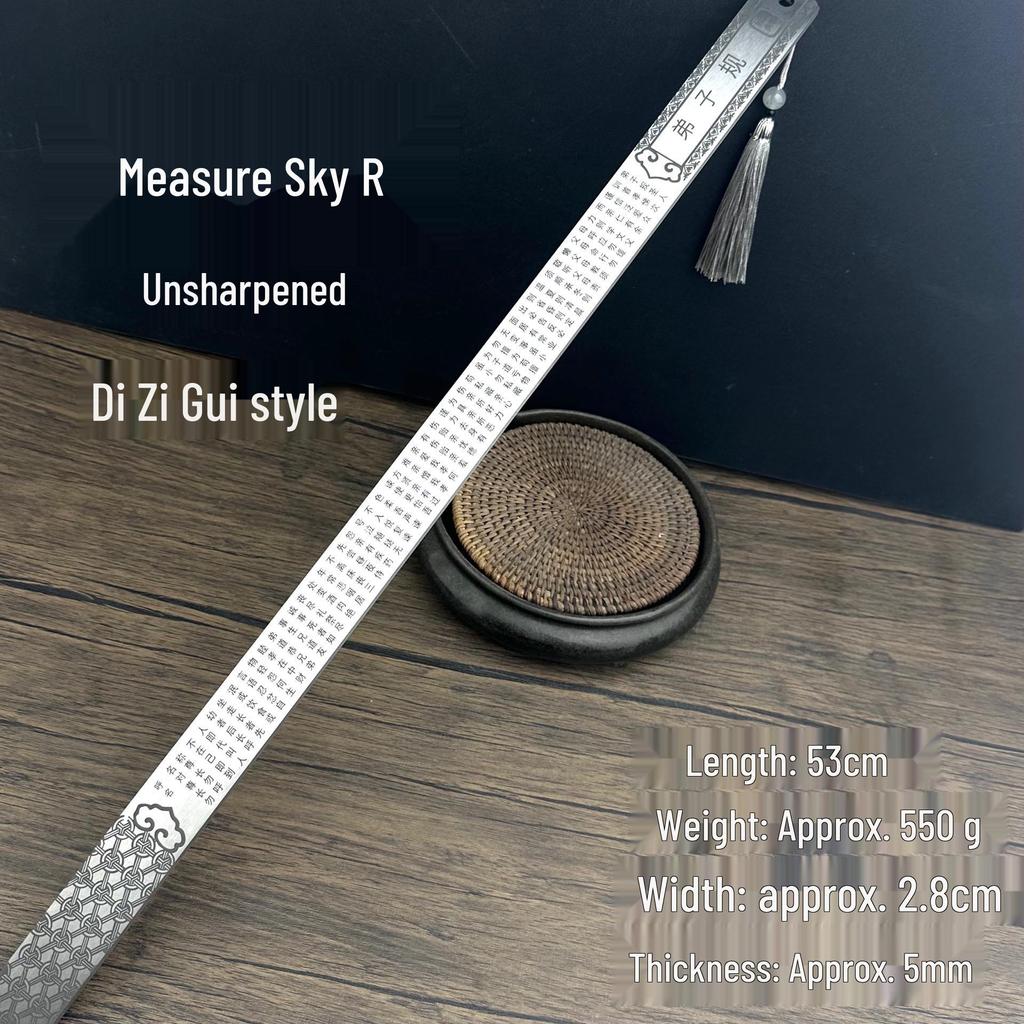 Многофункциональная закаленная нержавеющая стальная линейка 5 мм и инструмент для самообороны