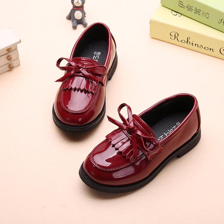 New Children's Shoes Girl Tassel Leather Shoes Children's Single Shoes Princess Shoes Leisure