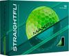 Мяч для гольфа Maxfli 2025 года Мячи для гольфа Straightfli Straight Fly Matte Green Матово-зеленый Жесткий мяч, соответствующий правилам ([Параллельный импорт]