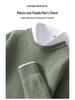 Men's Autumn/Winter Thick Cashmere Sweater – Round Neck, Solid Color, Loose-Fit, Casual Wool Knit