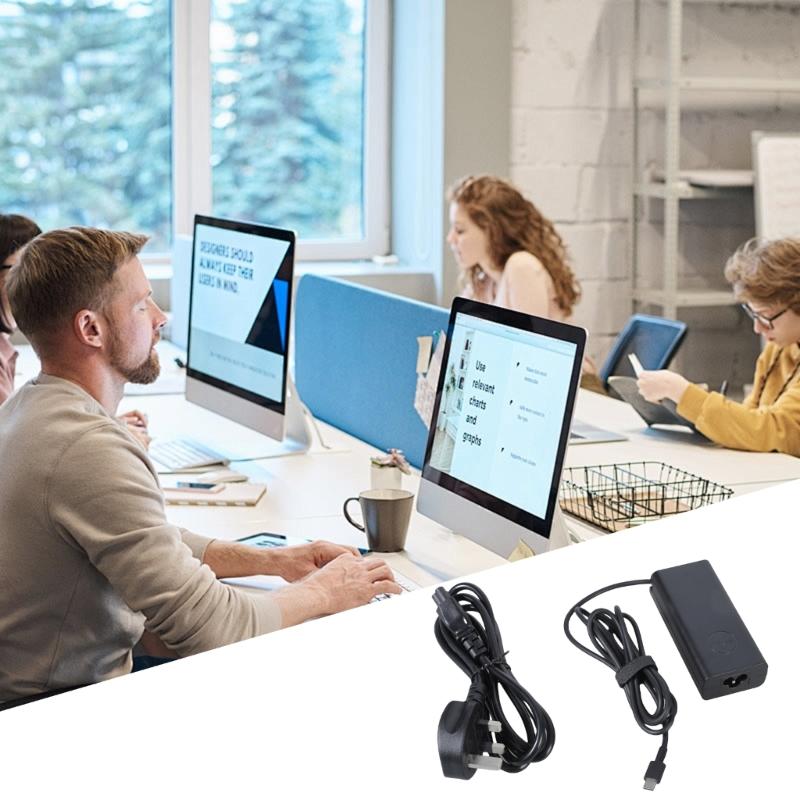 Оригинальный адаптер питания USB C для ноутбука 20 В 3,25 А 65 Вт для Latitude 5320 5430 7420 5520 5440 7390 7370 5285 Зарядное устройство
