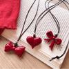 Jewelry Personalized Gifts Heart Pendant Sweater Chain Casual Necklace  For Women Girls