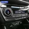 Настоящая мягкая карбоновая наклейка для Hyundai Tucson TL/TLE 2015 2016 2017 2018 2019 2020 Панель центрального кондиционера в салоне