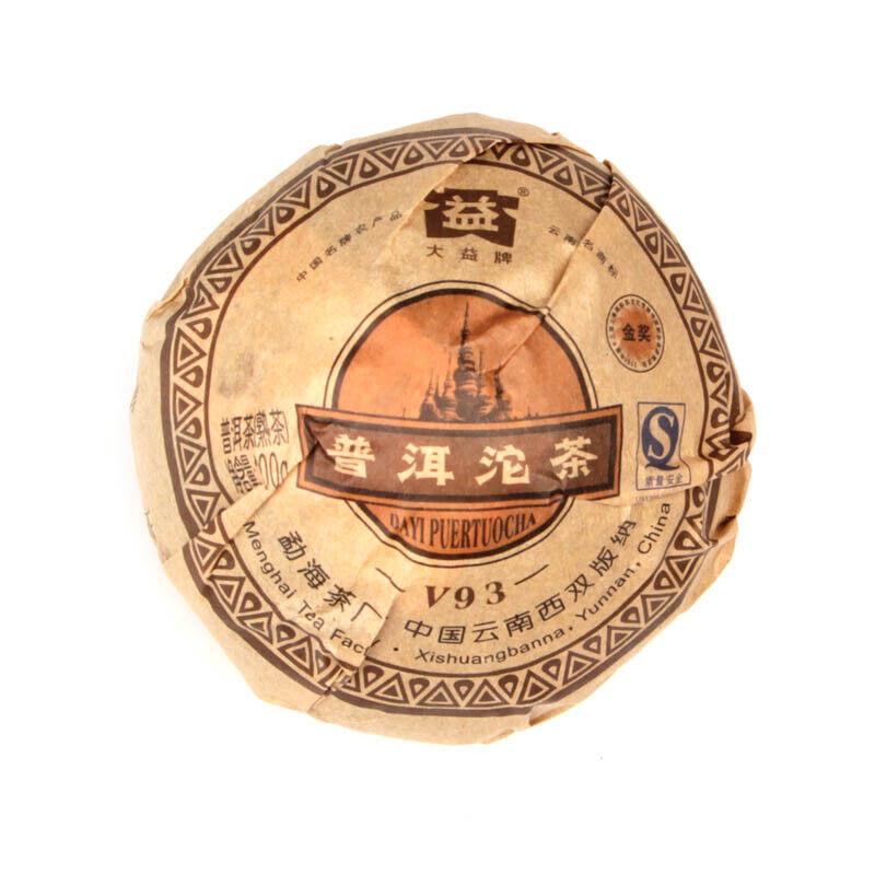 TAETEA V93 2008 801 Юньнань МэнХай Дайи Пуэр Туоча Премиум спелый Пу Эр Туо Ча