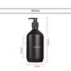 Matte Black 300/500ML Liquid Soap Dispenser Refillable Shampoo Conditioner Body Lotion Container for Bathroom Supplies Hotel