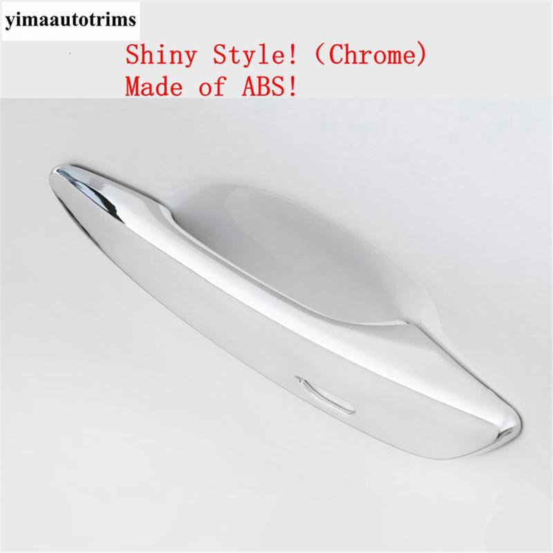 For Mazda 3 - 2025 Car Door Handle Decoration Protection Cover Trim ABS Chrome / Carbon Fiber Look Accessories Exterior Kit