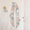 Long Skinny Hair Scarfs Women Headwear Headbands Fashion Print Neckerchief Small Bag Scarves Cute Neck Tie Scarf Ladies 5x90cm