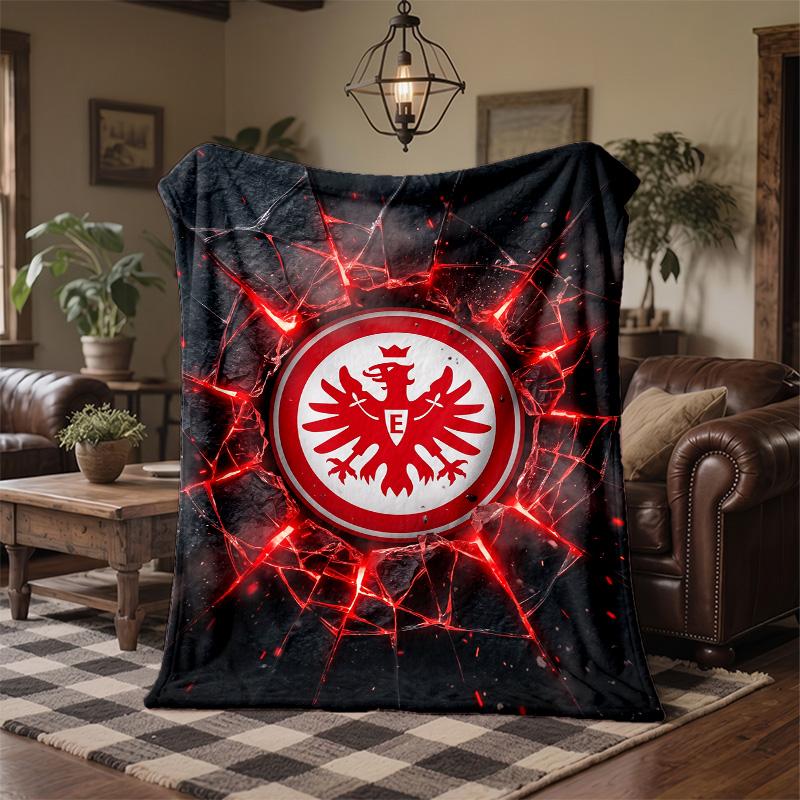 Eintracht Frankfurt Football Print Flannel Blanket Soft Warm Sofa Bed Throw Blanket For Home Office Bedroom